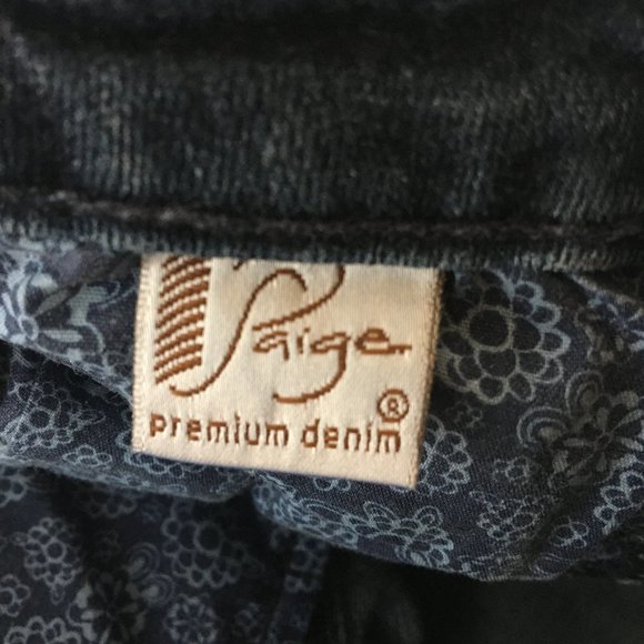 Paige Women's Verdugo Jegging Skinny Jeans, Dark Blue Wash, Size 27 - Picture 9 of 9